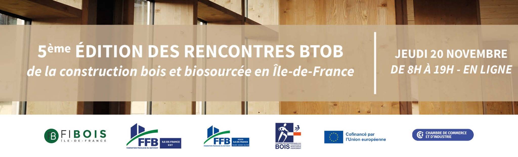 5ème édition des rencontres BtoB de la construction bois et biosourcée en Île-de-France